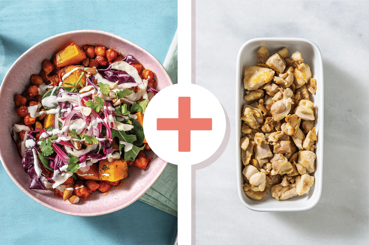 Chicken, Chickpea & Pumpkin Buddha Bowl