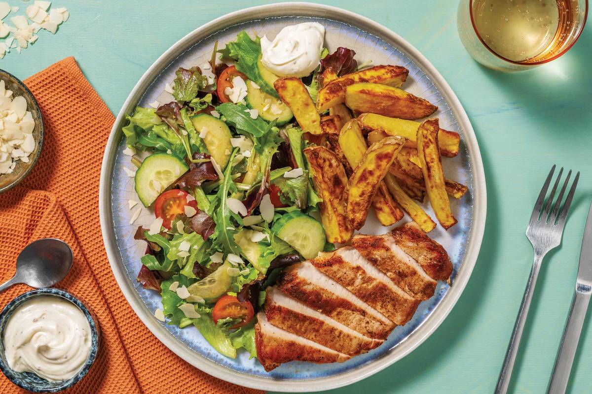 Aussie-Spiced Pork & Fries