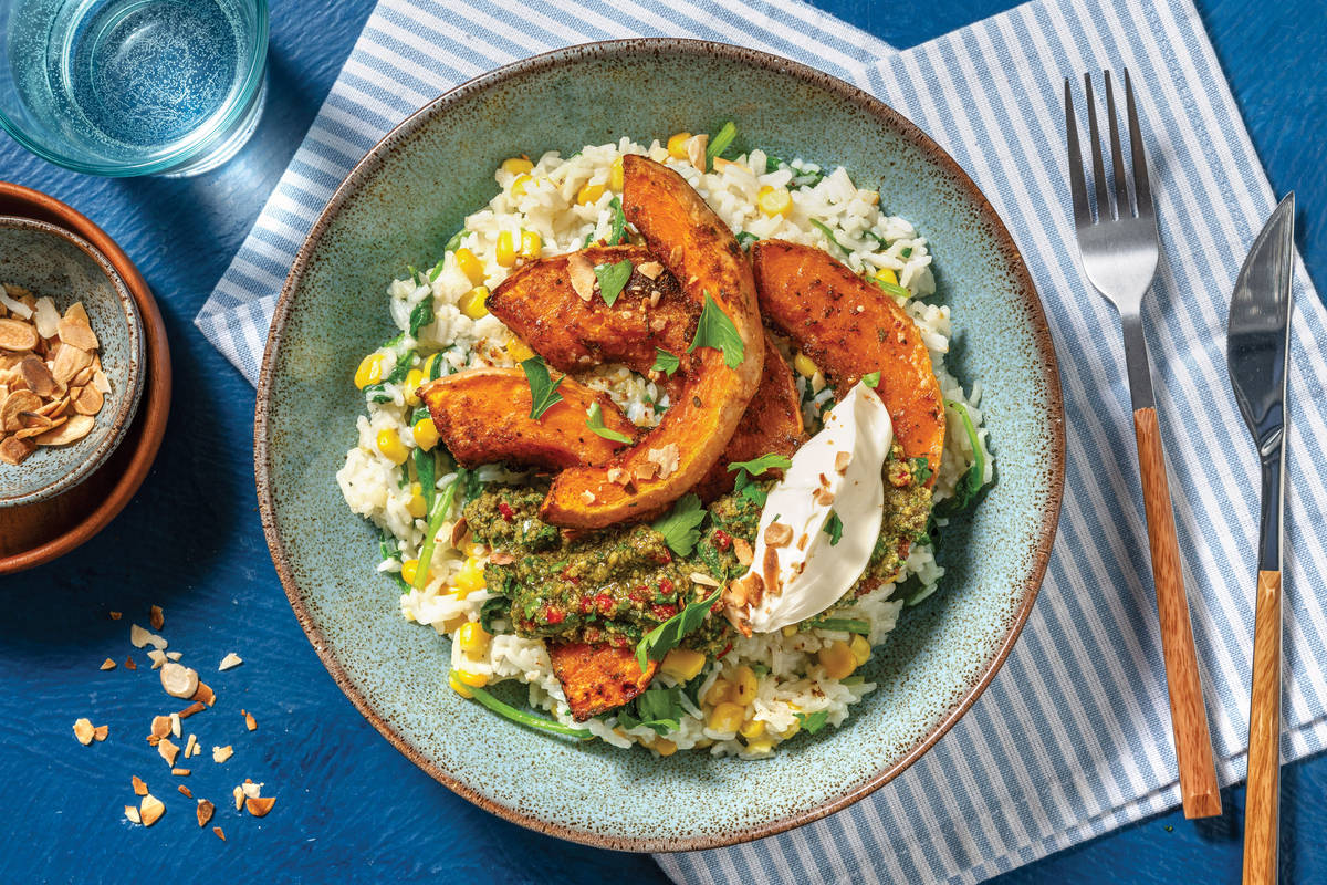 All-American Roast Pumpkin & Spinach