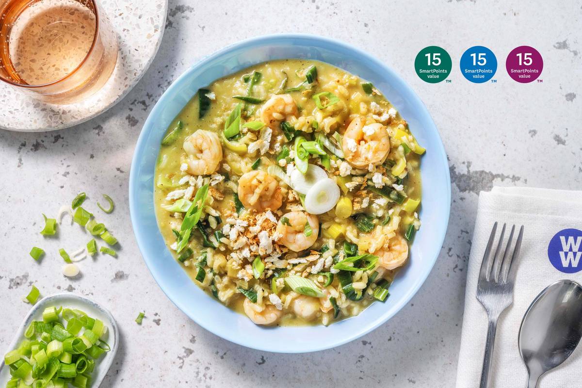 Spicy Cajun Prawn Risotto