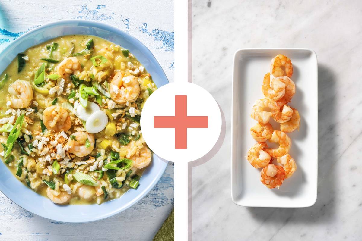 Spicy Cajun Double King Prawn Risotto