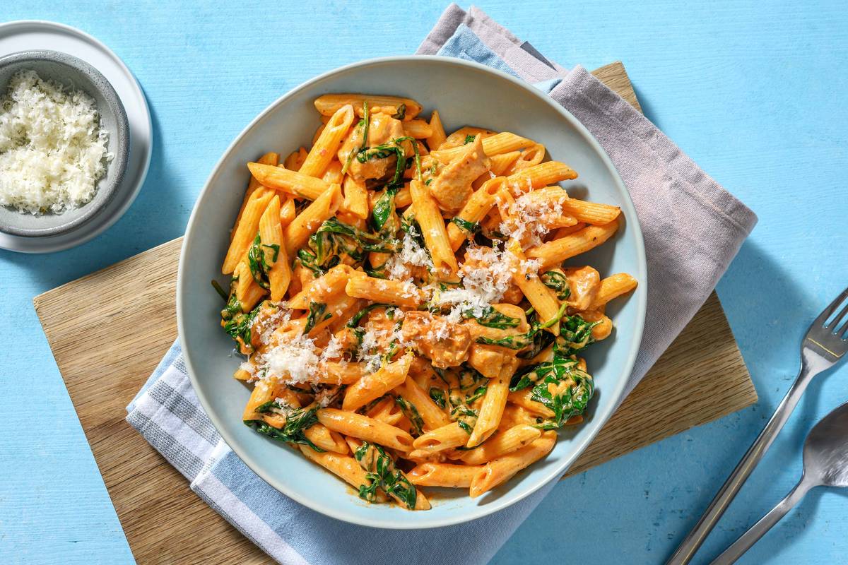 Spicy Creamy Chicken Pasta