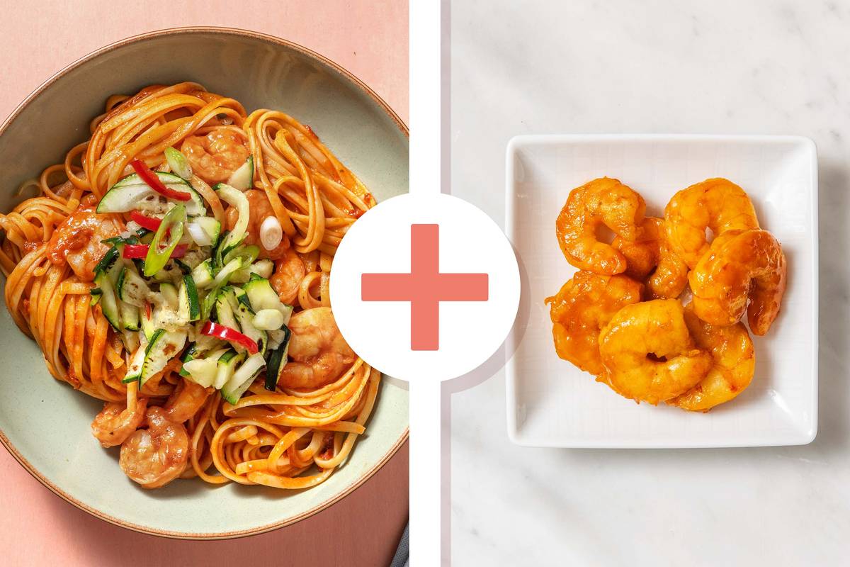 Spicy Double Prawn Pasta