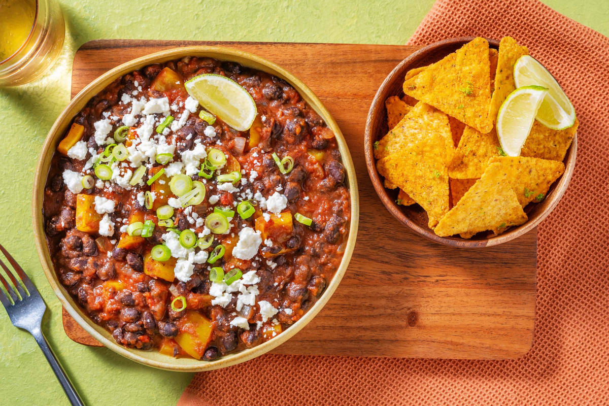 Ragoût épicé de haricots noirs à la mexicaine