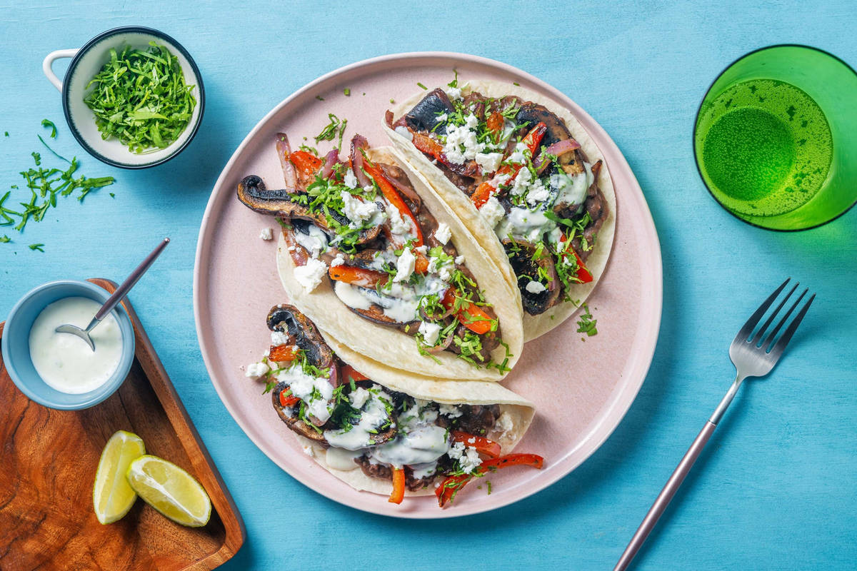 Spiced Portobello Fajitas