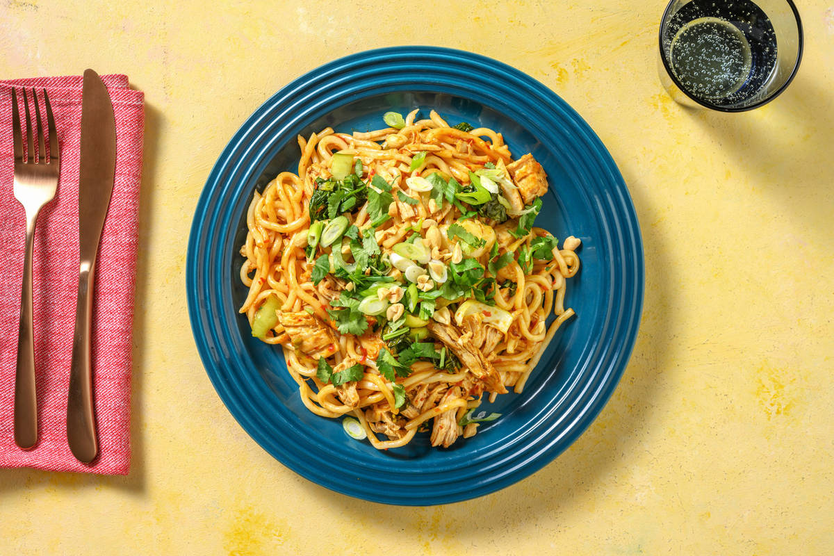 Spicy Szechuan Chicken Noodles
