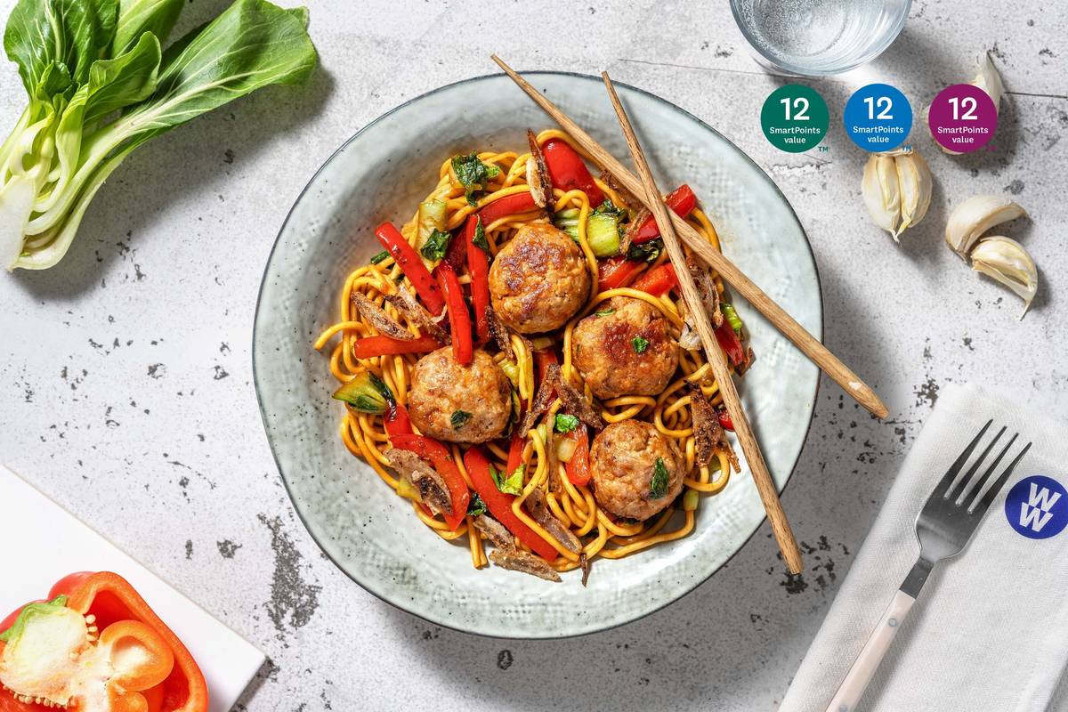 Spicy Szechuan Glazed Pork Meatballs