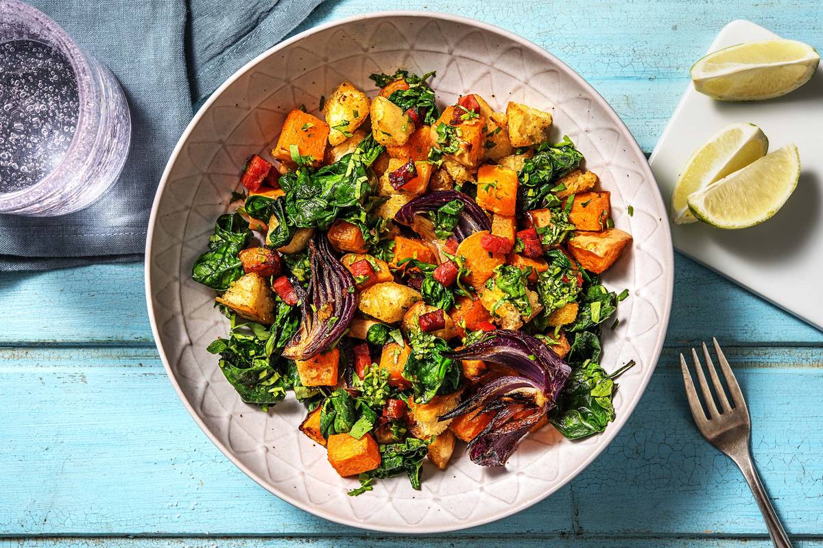 Squash and Chorizo Jumble