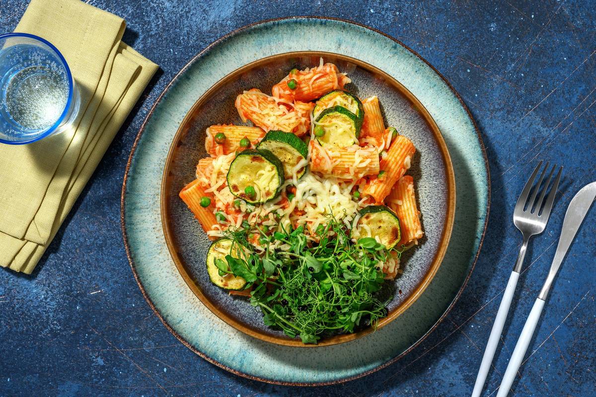 Starry 'Galaxy' Veggie Pasta Bake