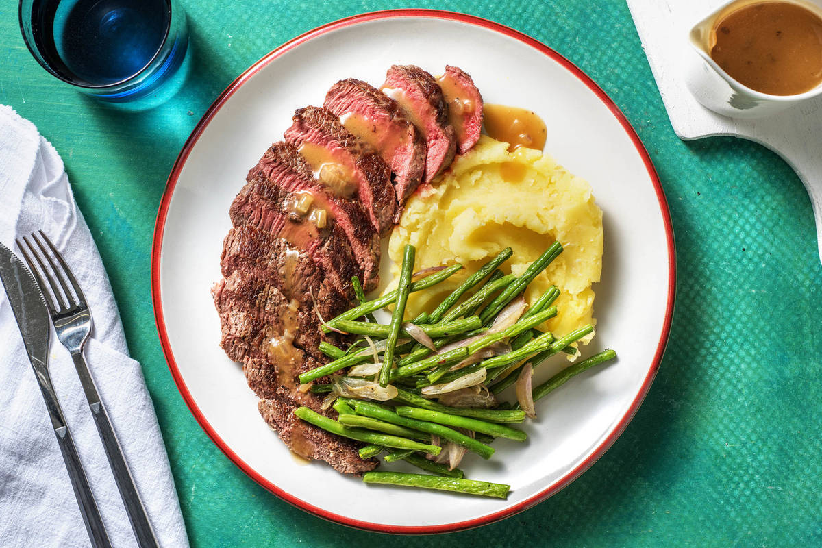 Beef Steak with Pan Gravy