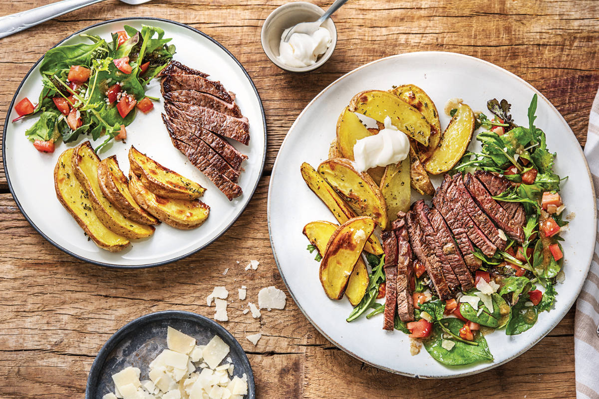 Steak Tagliata & Rosemary Wedges