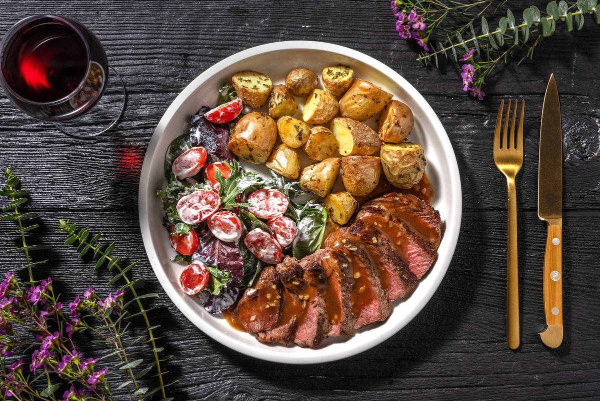 Steak with Rosemary Sous Vide Potatoes