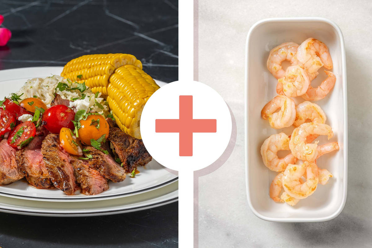 Chipotle Carne Asada Steak and Shrimp Dinner