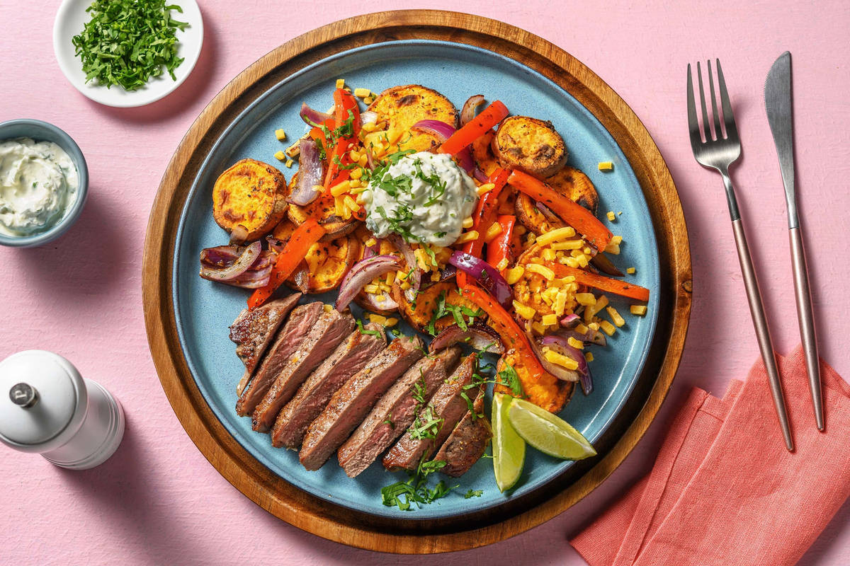 Carb Smart Steak Fajita Plates