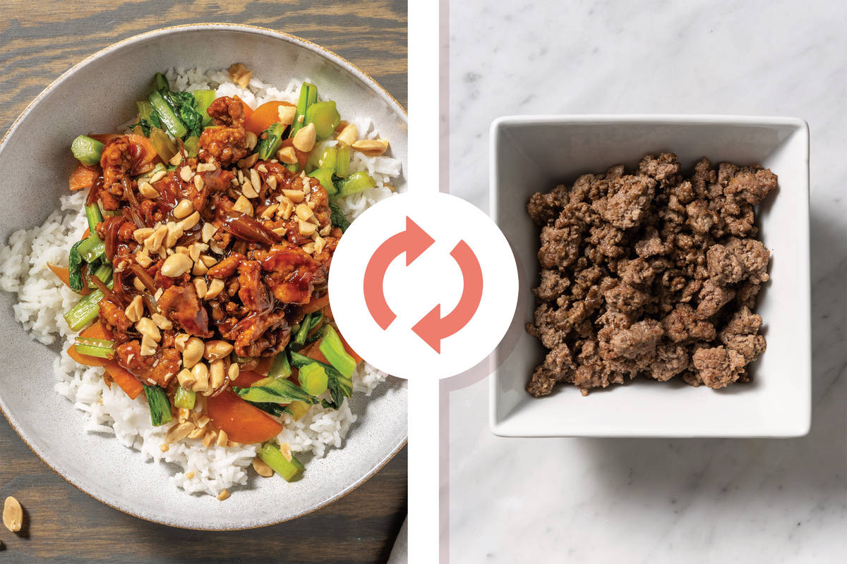 Sticky Asian Beef Mince & Garlic Rice