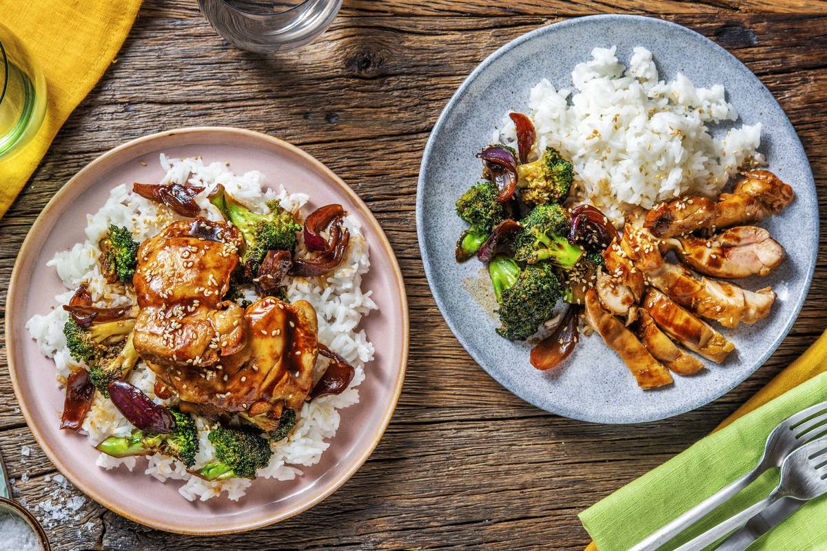 Sticky Baked Hoisin Chicken Thighs