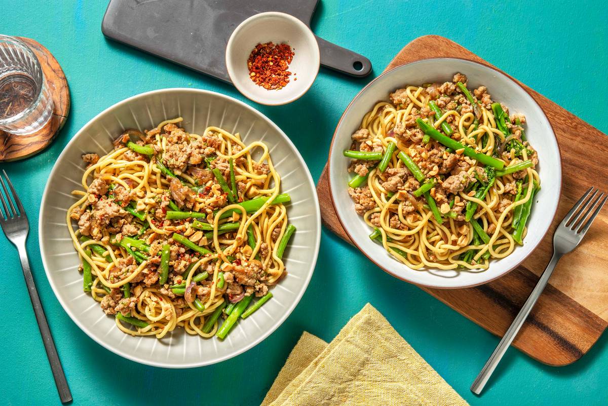 Sticky Bulgogi Pork Noodles