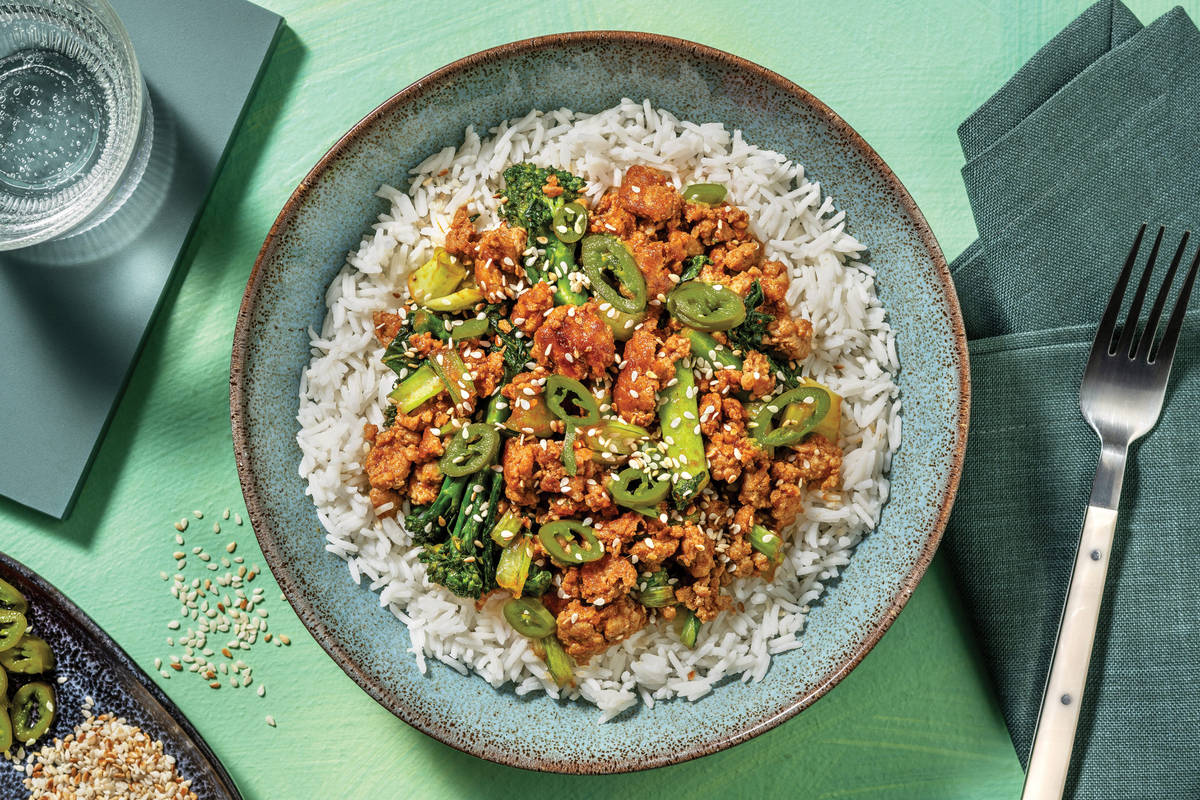 Sticky Chinese Pork & Veggies