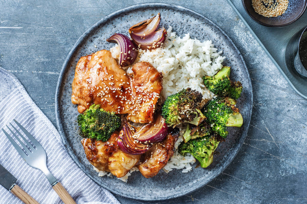 Sticky Hoisin Chicken Thighs