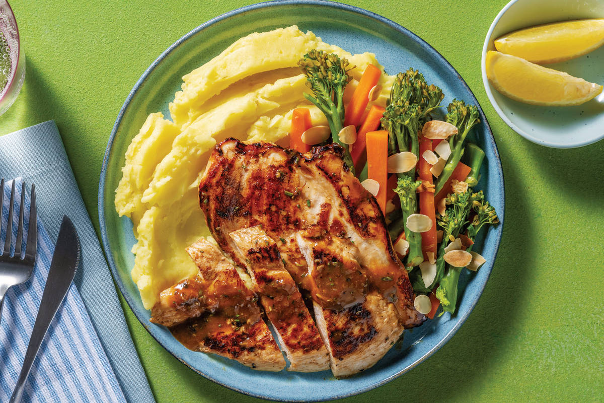 Sticky Apricot & Herbed Chicken