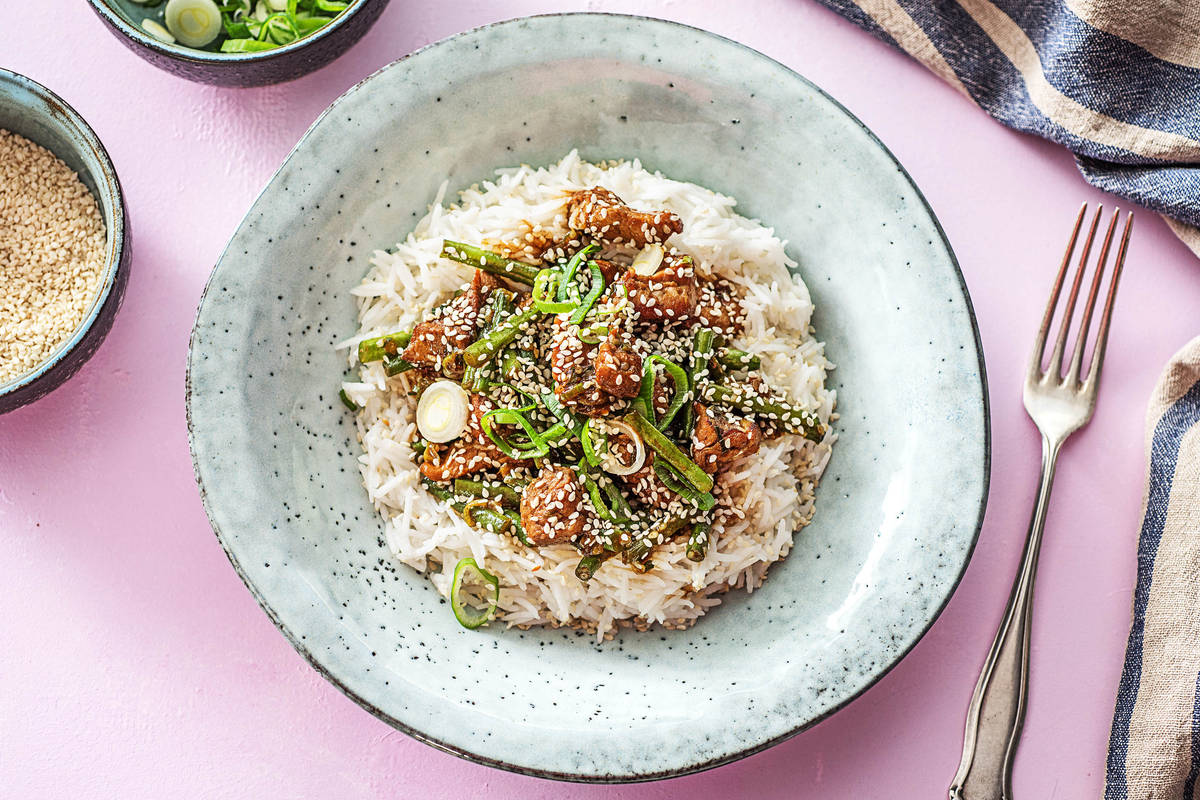 Sticky Sesame Pork