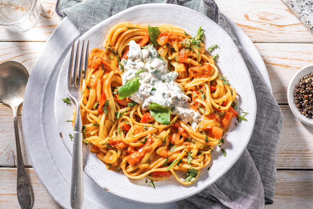 Stracciatella Linguine in Rosée Sauce