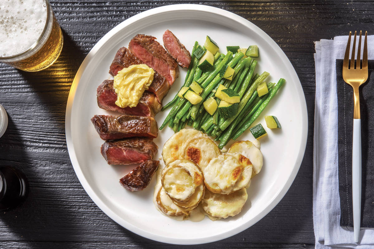 Striploin Steak & Dijon Butter