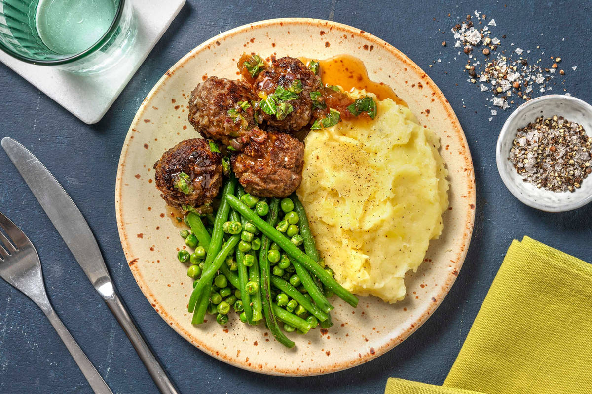 Boulettes d’agneau succulentes au glaçage balsamique