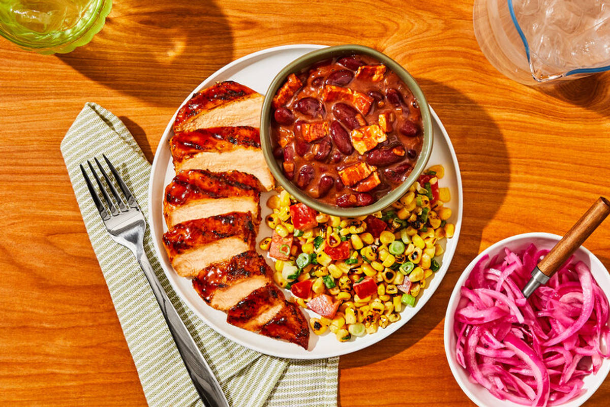 Summer BBQ Chicken Plates