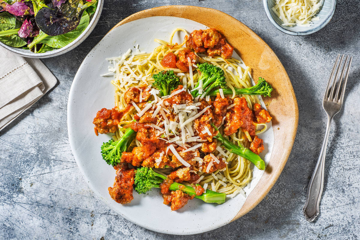 Super Speedy Sausage Tagliatelle