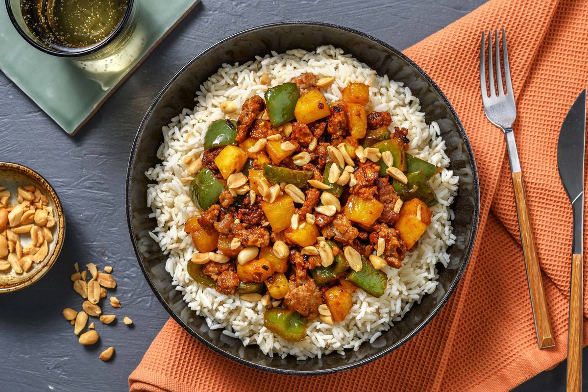 Sweet and Sour Pork and Rice