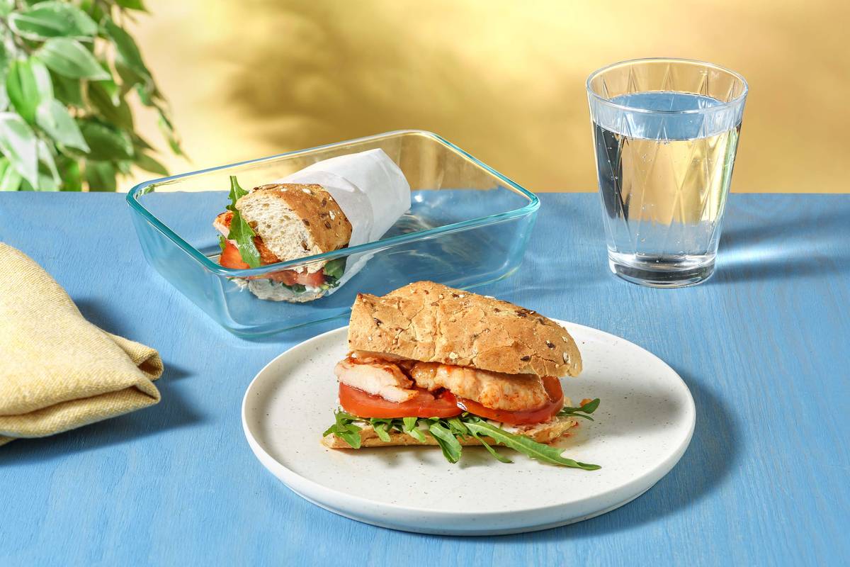 Sweet Chilli Chicken Sarnie with Rocket, Tomato and Mayo