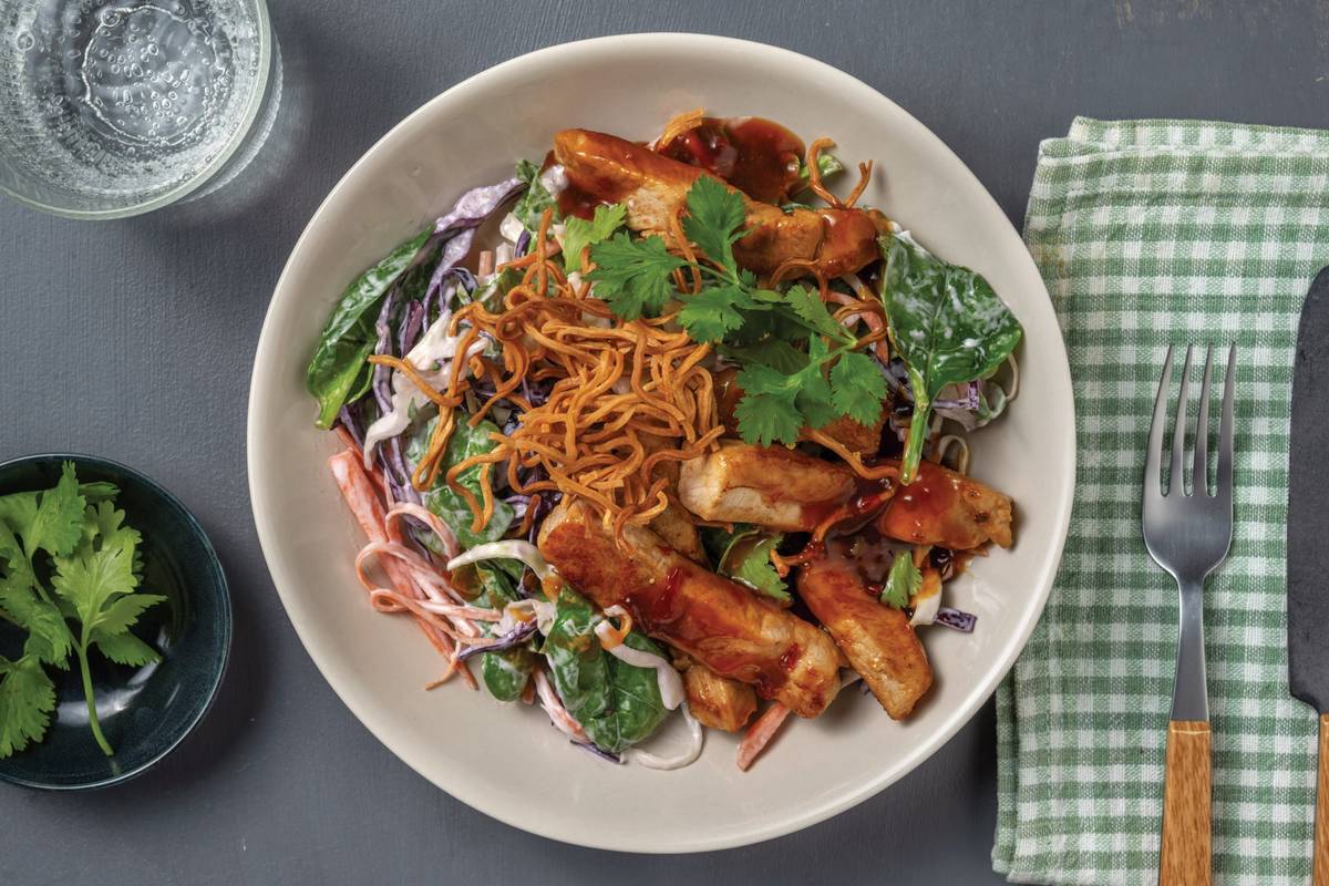 Quickest Sweet Soy Plant-Based Mince & Crunchy Noodles