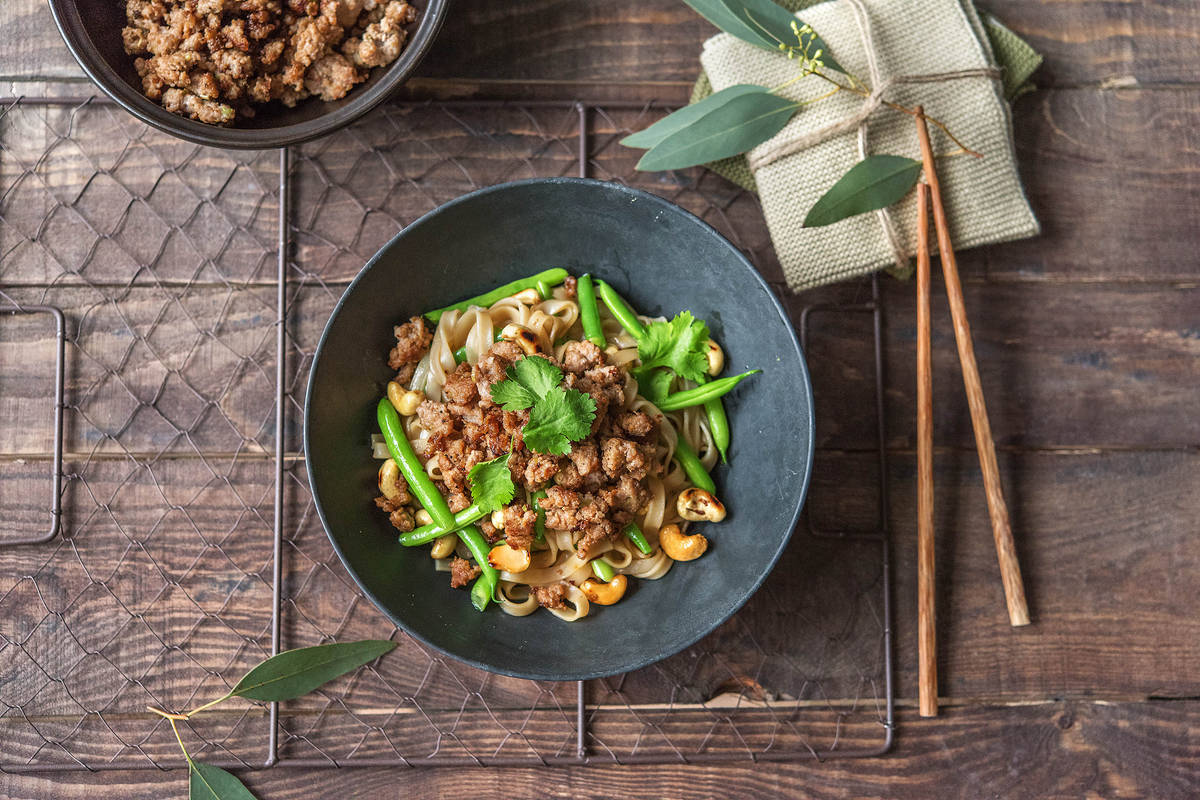 Sweet & Sticky Pork Rice Noodles