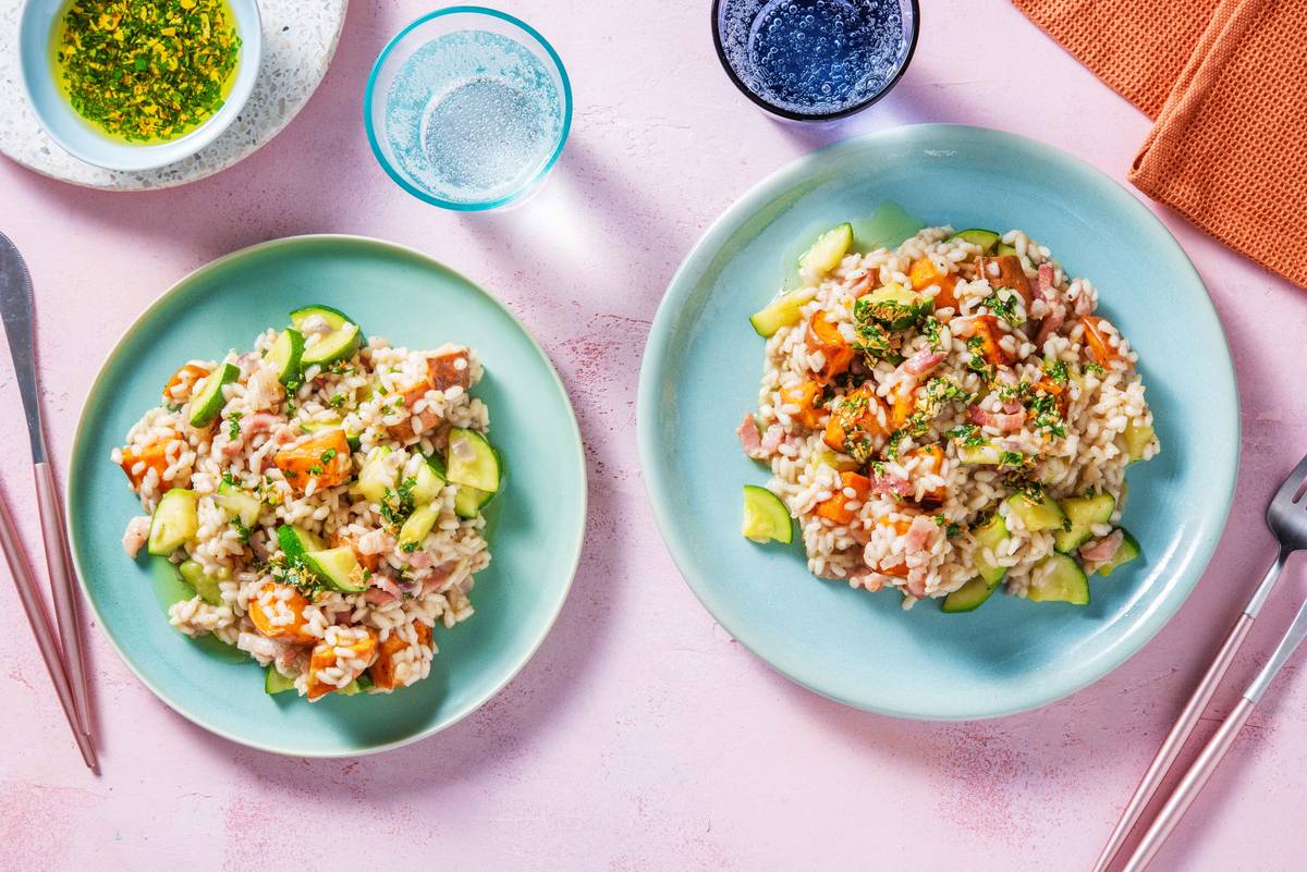 Sweet Potato and Bacon Risotto