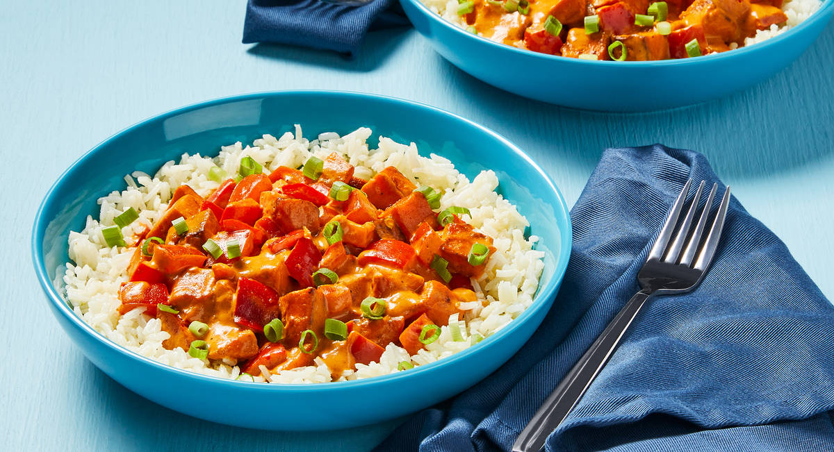 Chicken, Sweet Potato Pepper Curry Recipe HelloFresh
