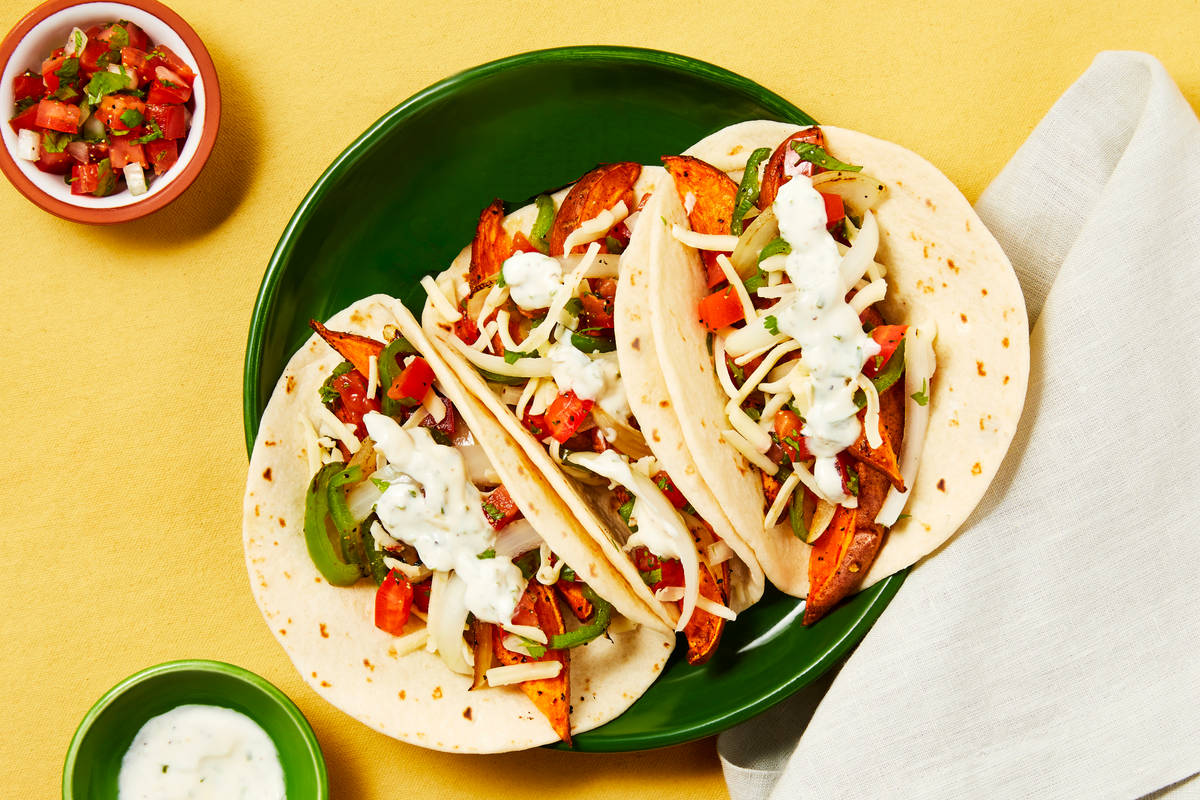 Sweet Potato & Chicken Fajitas