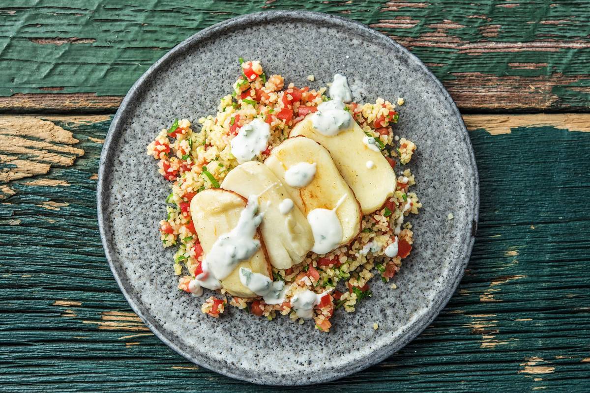 Tabbouleh mit Halloumi,