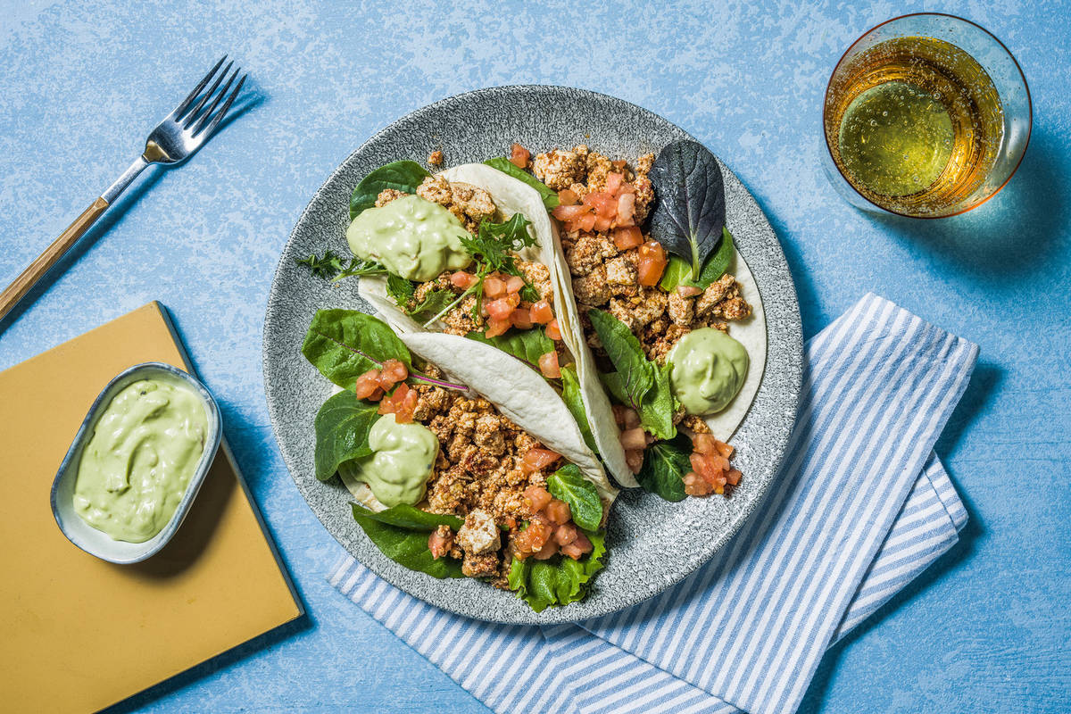 Loaded 'Ground' Tofu Tacos