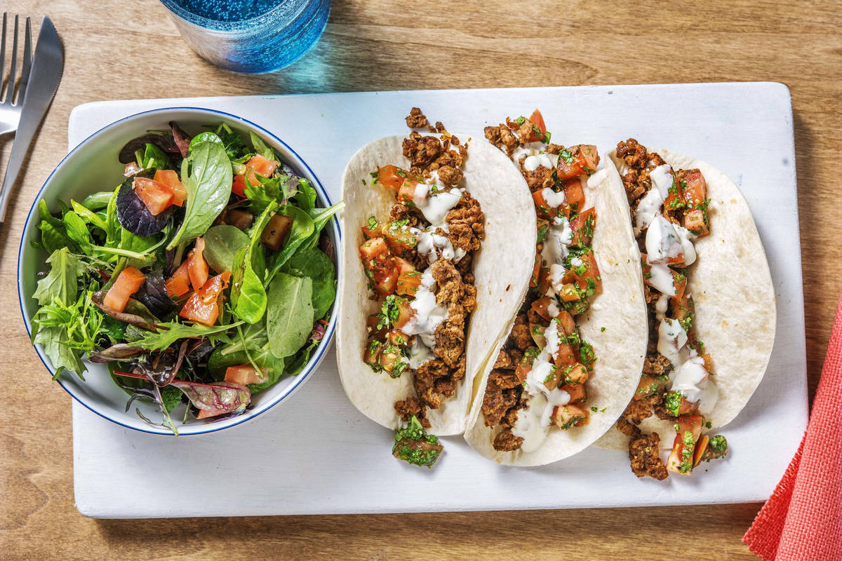 Lamb Tacos and Fresh Pico de Gallo