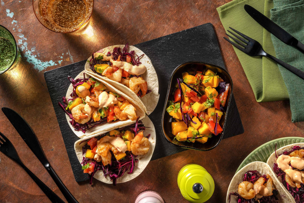 Jerk-Style Jumbo Shrimp Tacos