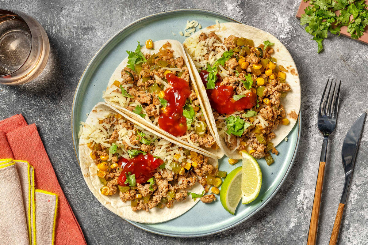 Tacos de rue mexicains au porc