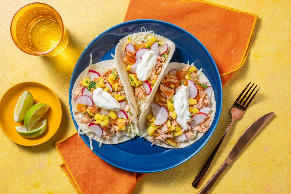 Southwestern Salmon Tacos