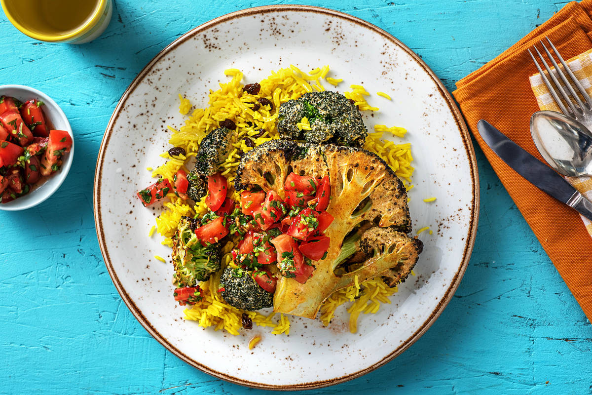 Tandoori Broccoli Steak (v)
