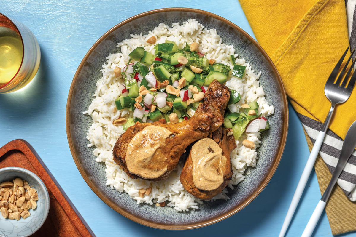 Tandoori Chicken Drumsticks & Coconut Rice