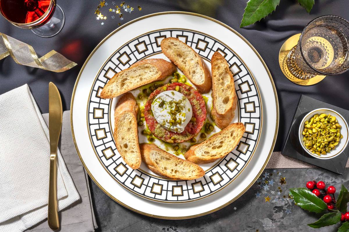 Tartare de tomate et de burrata