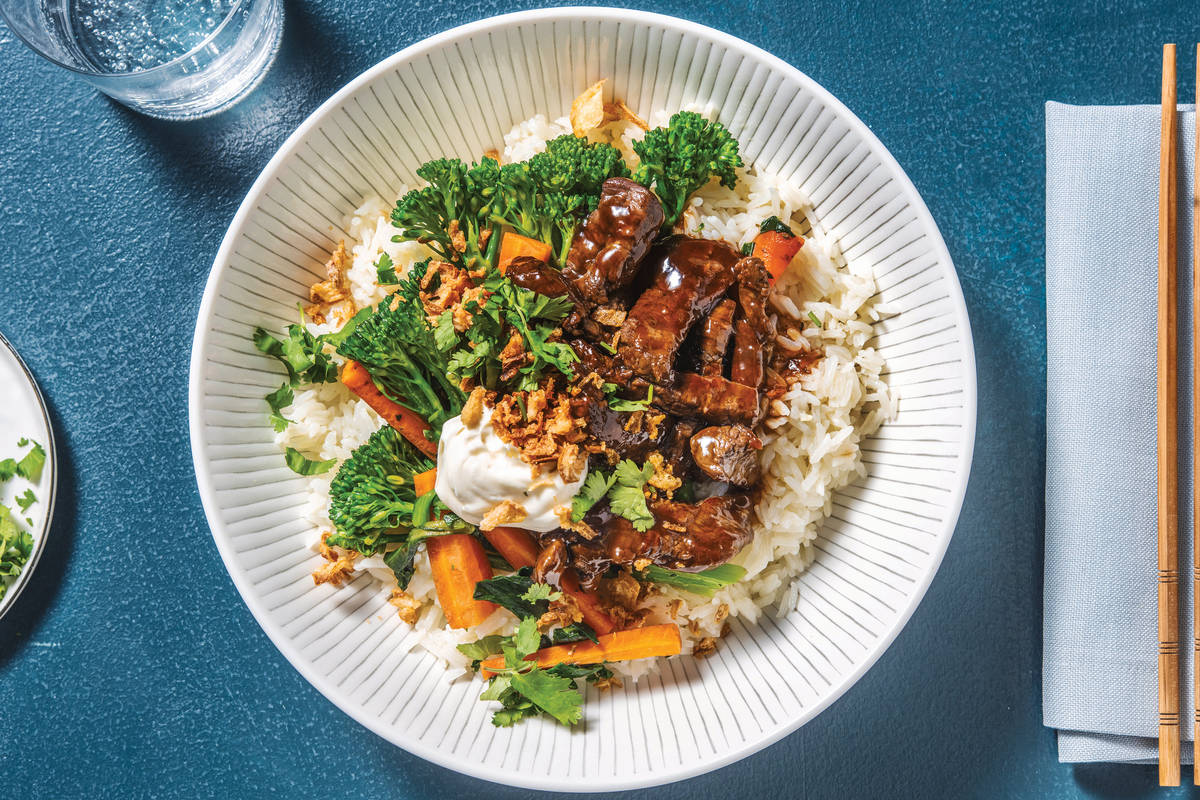 Teriyaki Ginger Beef Bowl