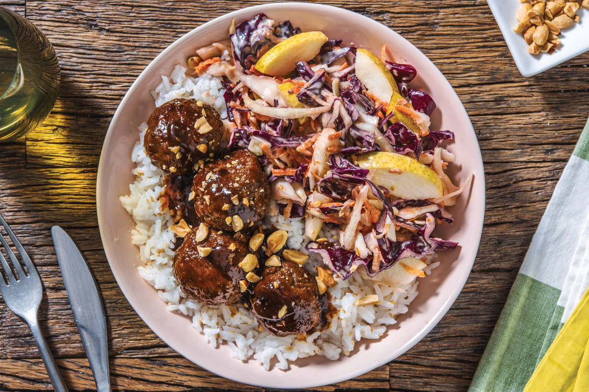 Teriyaki-Glazed Beef Meatballs