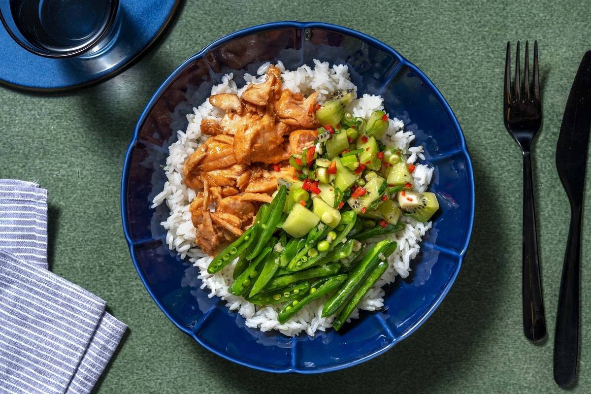 Teriyaki Salmon Poke Style Bowl
