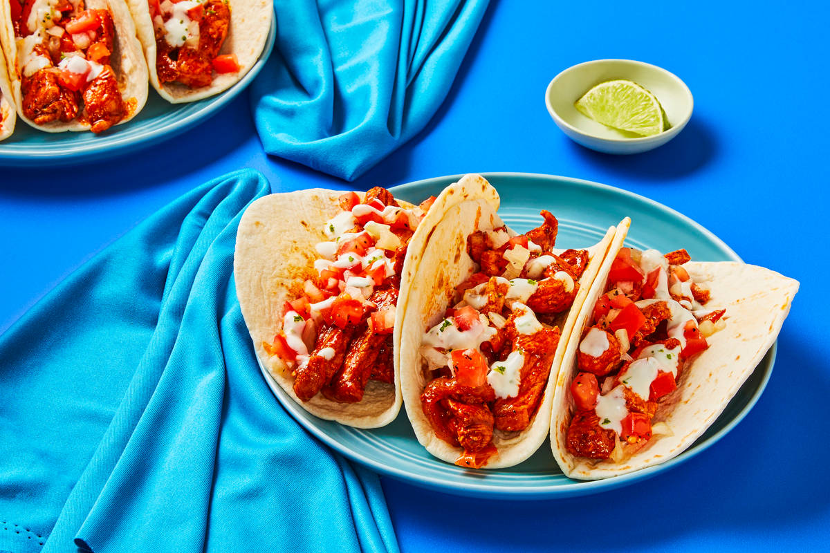 Tex-Mex Marinated Chicken Tacos